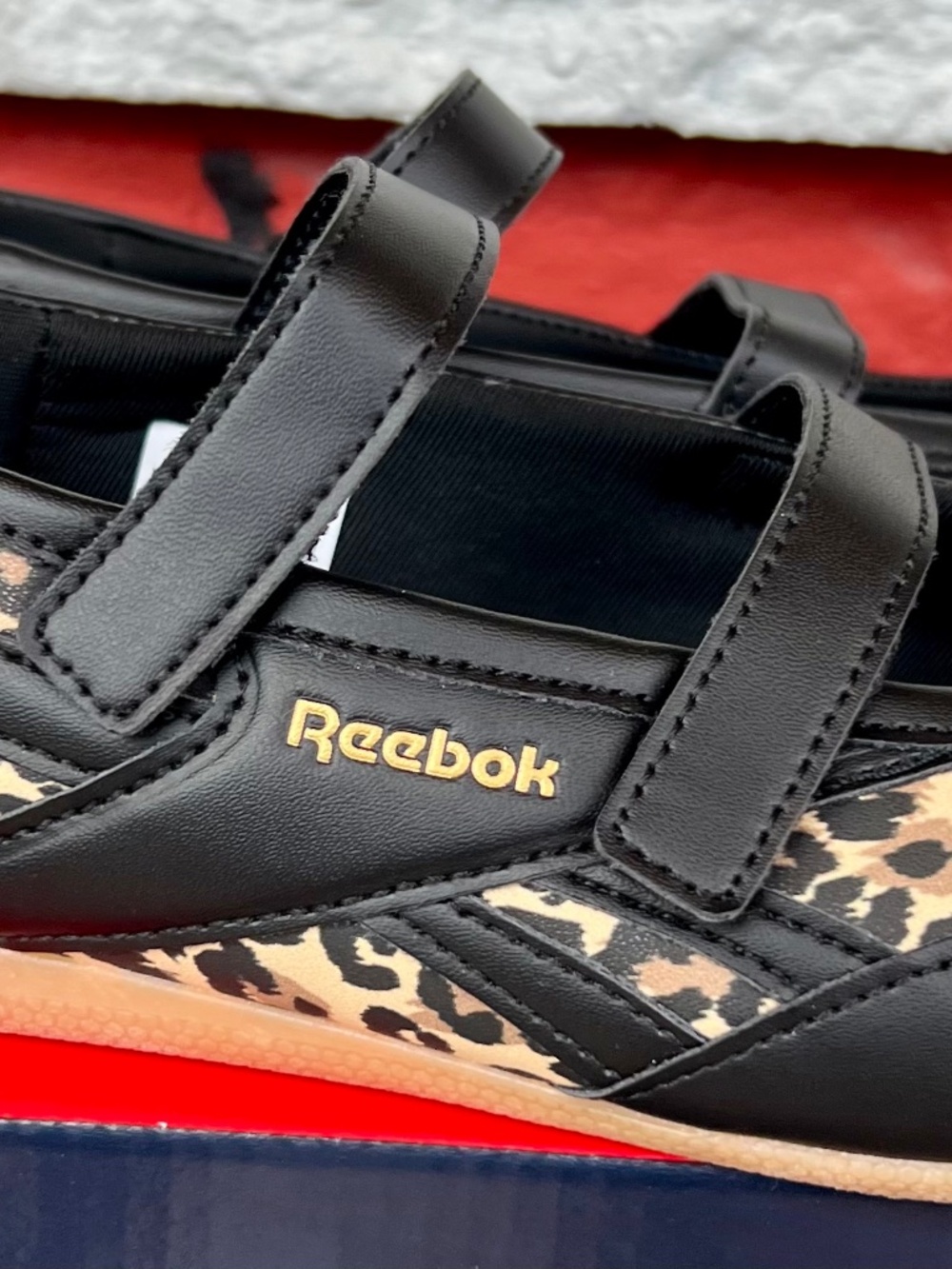 Reebok Ballerina Flats with Leopard Ptint